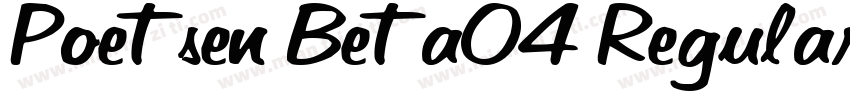 Poetsen Beta04 Regular字体转换
